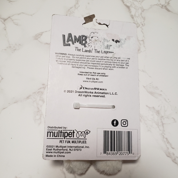 Lamb chop plush cat toy. - Picture 3 of 7